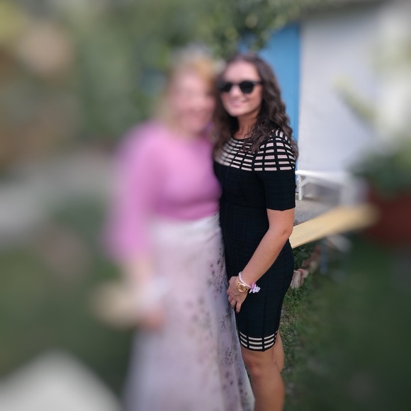 Hervé Leger Black Tan Gisele Bandage Short Dress - Picture 5 of 7